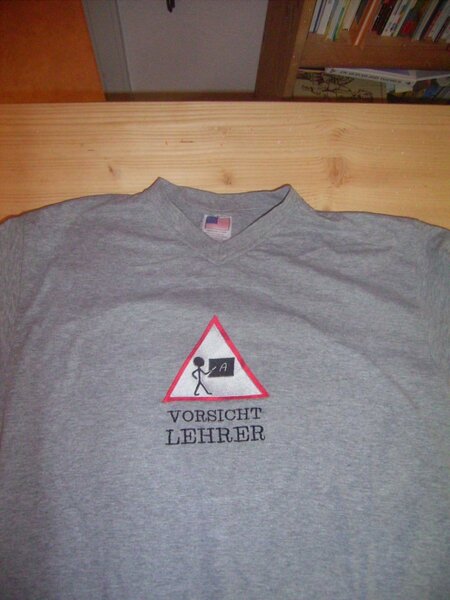 t.shirt für Lehrer (schuljahresabschlußgeschenk)