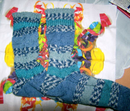 Luftschlangensocken