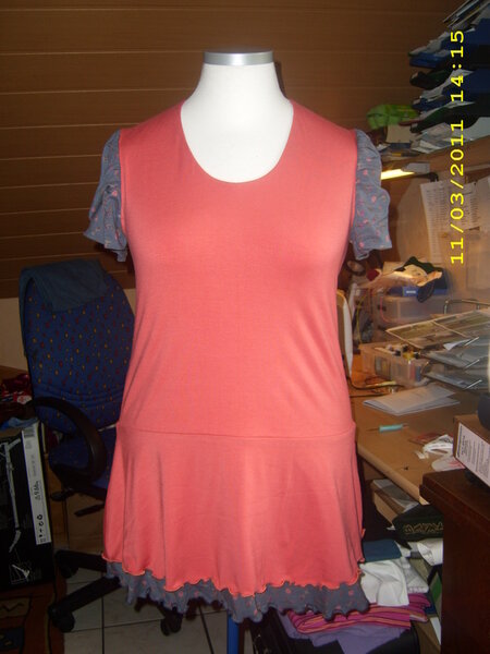 Shirt - Kleid , Modell 5 aus der Ottobre   2/2011