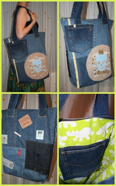 Tasche aus 4 Hosen