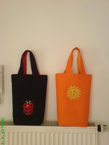 Meine neue Tasche - Die lachende Sonne