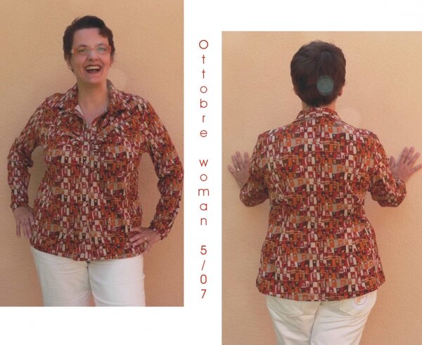 Bluse mit Raffung nach Ottobre Woman 5/07