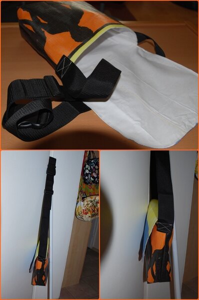 Werbebanner-Messengerbag gefüttert