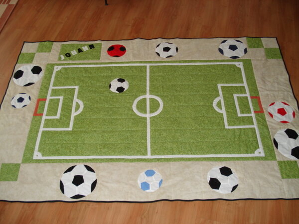 Fußballquilt für Johann