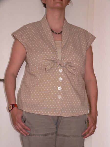 Knotenbluse nach Burda