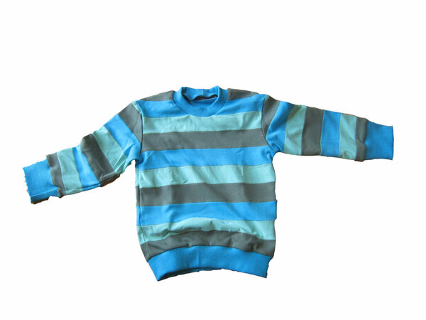 Pullover aus selbstgenähtem Stoff