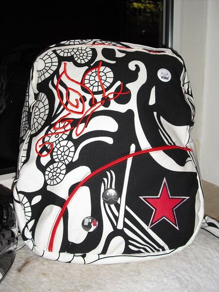 mein neuer Biker-Rucksack/ Applikation