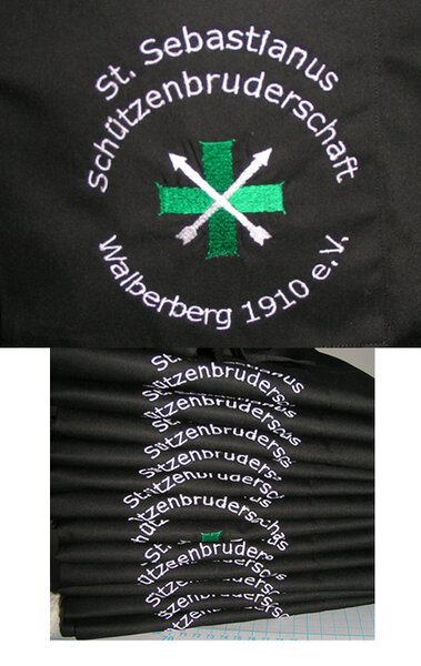 Bestickte Schürzen
