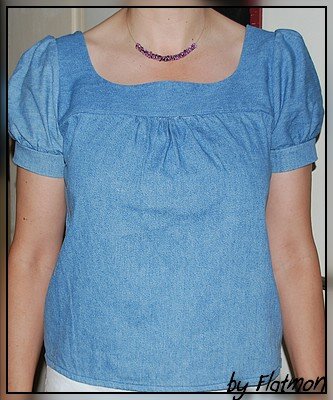 Jeansbluse nach Burda
