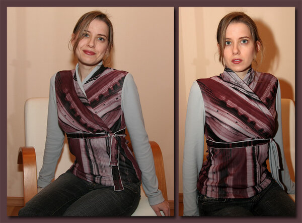 Shirt mit Wickeloptik Burda 11/2006 Modell 116