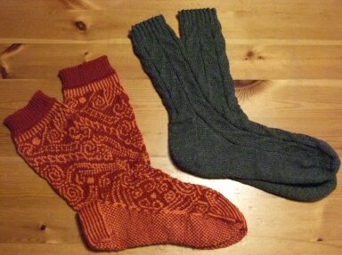"Antipoden"-Socken aus Verena (Australien und Maori)