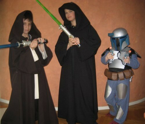 Luke, Obi und Jango