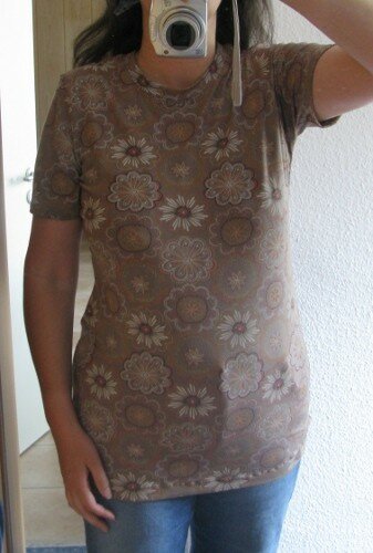 T-Shirt aus Viskose-Jersey