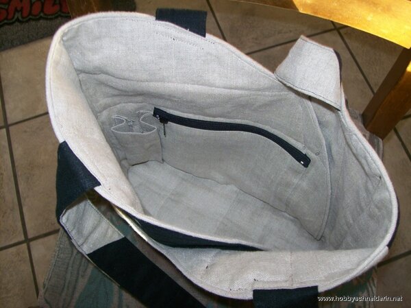 meine Fächertasche von innen