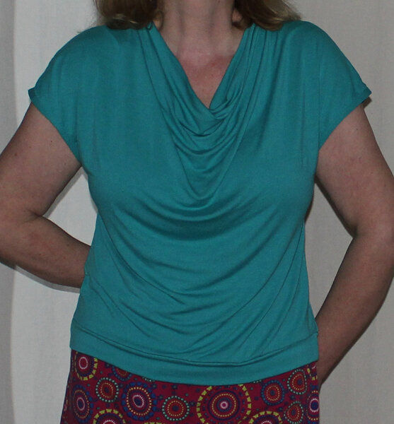 Wasserfallshirt aus Burda 01/2013