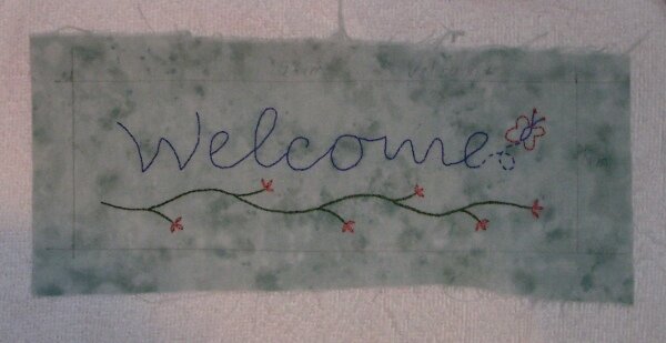 Sulky BOM 2010 Schrift Welcome