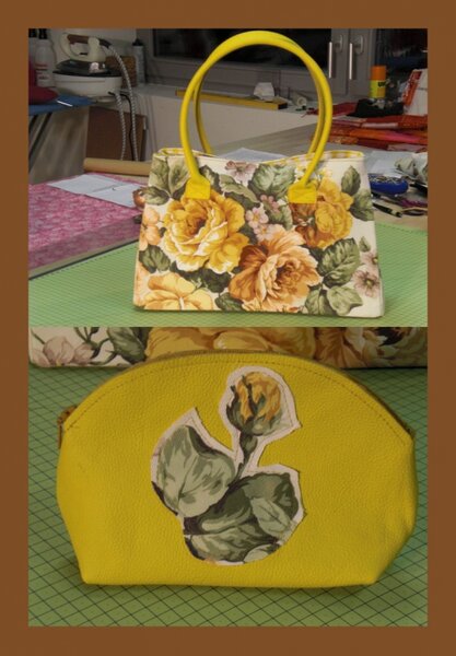 Tasche mit Schmincktäschchen