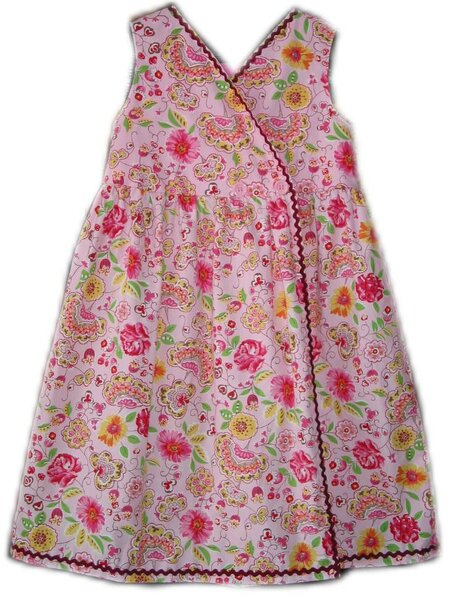 Mein erstes Wickelkleid nun von Hinten/Vorne