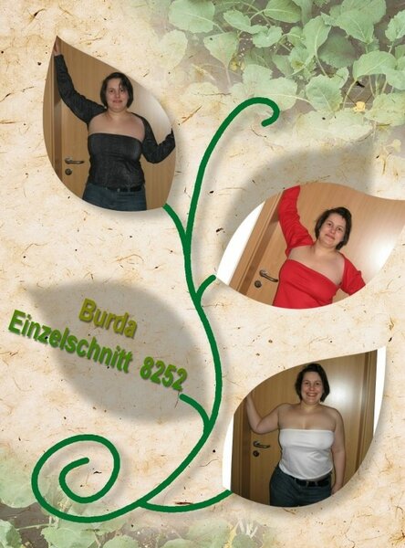 Trio aus Burda Einzelschnitt 8252