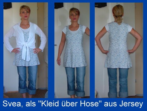 Svea, oder Kleid über Hose