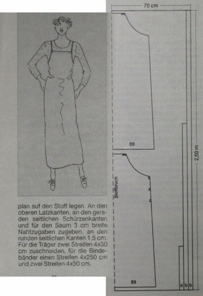 Schnitt vom Schürzenkleid