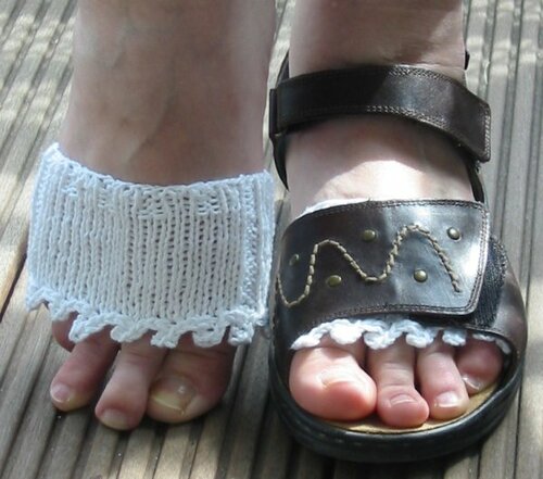 Mehr Informationen zu "Sandalensocken mit Picotkante"