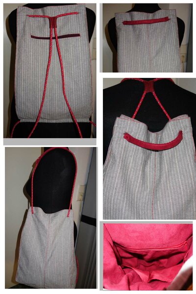 Rucksack , Schnitt nach Bidern aus Pinterest