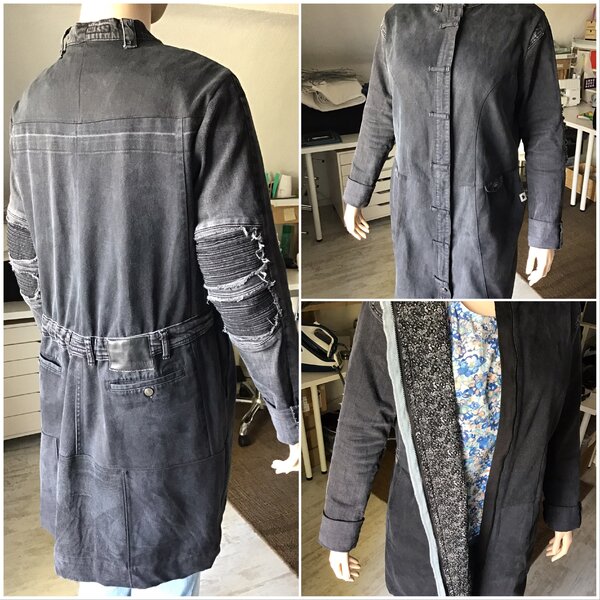 Alte Jeans wurden zur Jacke