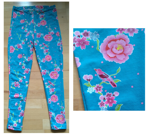 Leggings Blumen/Vögel (Jalka von näähglück)