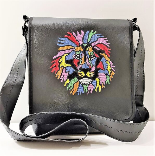 Messenger Bag "Pop Art Lion"