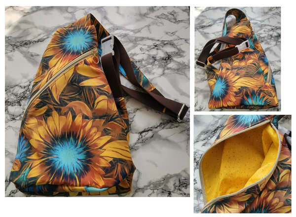 Crossbag Softshell Sonnenblumen (farbenmix/Taschenspieler 2)