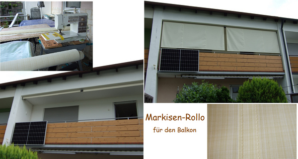 Markisen-Rollo für den Balkon