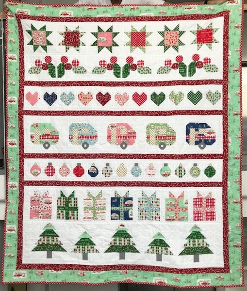 Weihnachts-Camper-Quilt