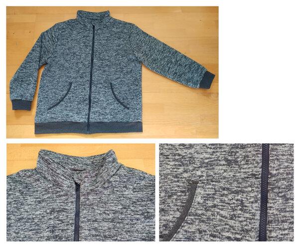 Sweatjacke Strickfleece meliert (mialuna)