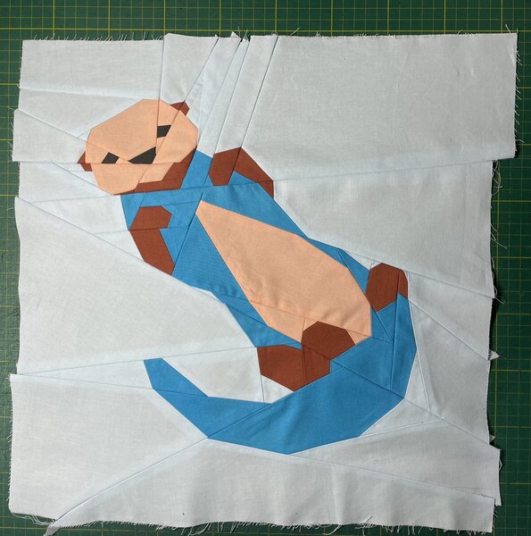 Otter in PaperPiecing