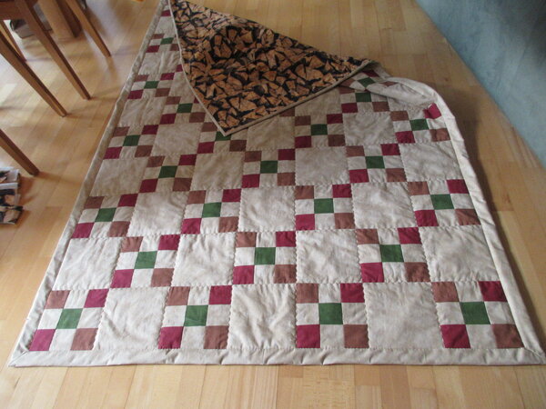 Nine patch quilt